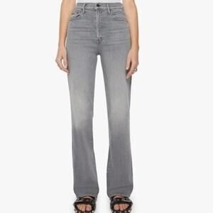 Mother the Maven Heel Jeans in Uncommon Ground/gray wash, size 34,